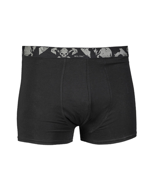 Набір Труси чоловічі Mil-Tec 2 пари боксери M Чорні Boxer Shorts Skull 2-pack M Black (11200102-903-M) - Фото 2 Набір Труси чоловічі Mil-Tec 2 пари боксери M Чорні Boxer Shorts Skull 2-pack M Black (11200102-903-M) - изображение 2