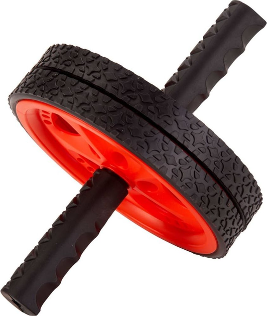 Подвійний ролик для преса Pure2Improve Exercise Wheel Black/Red (8719407035394) - зображення 3