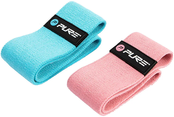 Guma do ćwiczeń Pure2Improve Bands Set P2I201570 Pink/Blue (8719407045232) - obraz 2