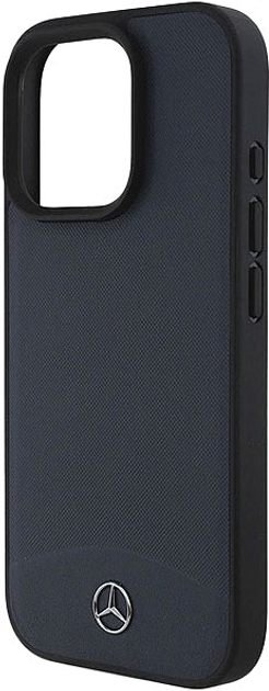 Панель Mercedes-Benz Textured And Plain Leather MagSafe для iPhone 16 PRO MAX Navy (MEHMP16X23RBARV) - зображення 2