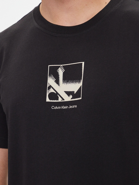 Koszulka męska bawełniana długa Calvin Klein Jeans J30J325687-BEH S Czarna (8720639023622) - obraz 4