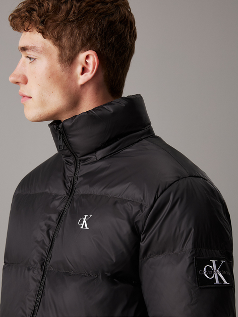 Kurtka puchowa męska zimowa z kapturem Calvin Klein Jeans J30J325946-BEH L Czarna (8720639027019) - obraz 5
