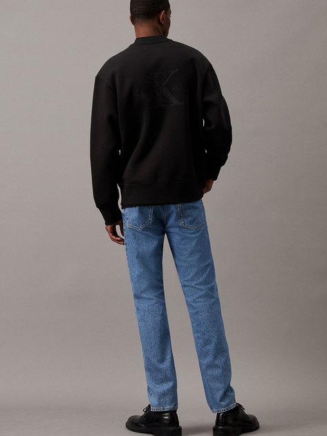 Bluza męska rozpinana streetwear Calvin Klein Jeans J30J325915-BEH S Czarna (8720639105939) - obraz 4