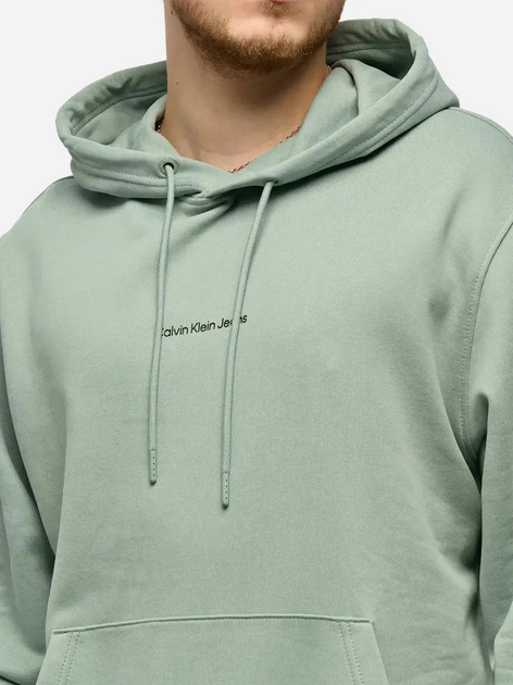 Худі чоловіче Calvin Klein Jeans J30J325639-PFF XL М'ятне (8720639107049) - зображення 4