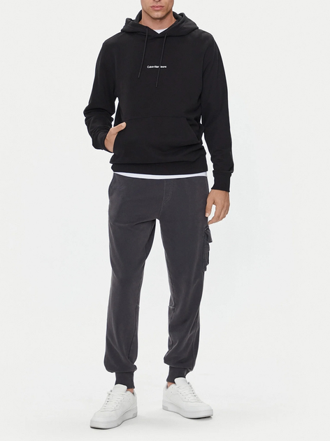 Худі чоловіче Calvin Klein Jeans J30J325639-BEH M Чорне (8720639109821) - зображення 3