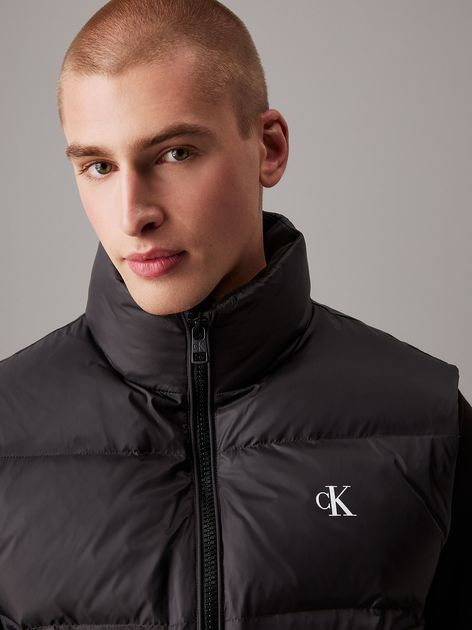 Bezrękawnik męski puchowy Calvin Klein Jeans J30J325901-BEH L Czarny (8720639181001) - obraz 4