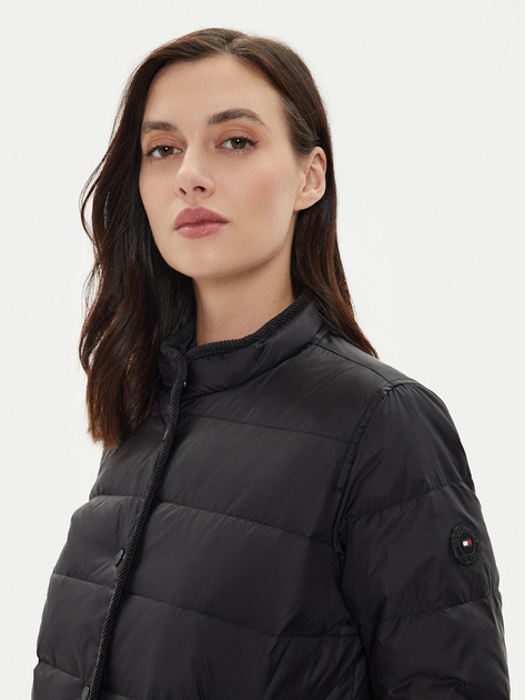 Куртка демісезонна коротка жіноча Tommy Hilfiger WW0WW42377-BDS S Чорна (8720636936369) - зображення 4