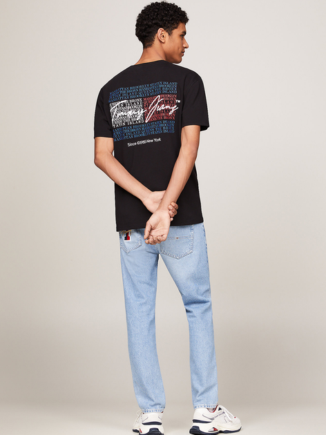 Koszulka męska bawełniana długa Tommy Hilfiger DM0DM18518-BDS L Czarna (8720636557267) - obraz 4