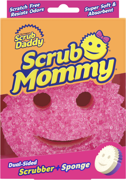 Губка кухонна Scrub Daddy Scrub Mommy рожево-фіолетова (5060481023900) - зображення 1