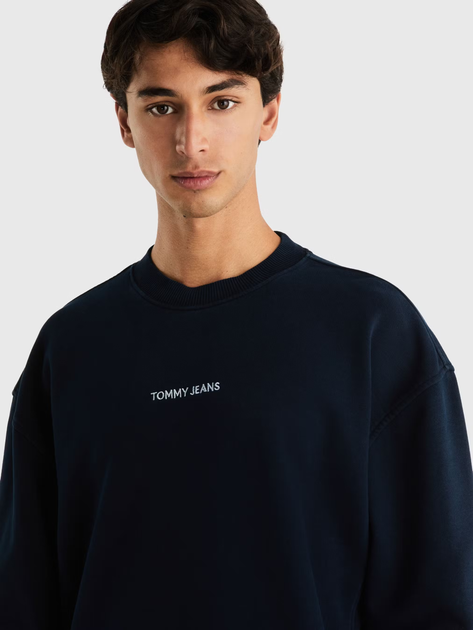 Bluza bez kaptura męska Tommy Hilfiger DM0DM19231-C1G XL Granatowa (8720636586083) - obraz 5