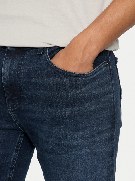 Jeansy slim fit męskie Tommy Hilfiger DM0DM19306-1BK 30/32 Niebieskie (8720636598659) - obraz 4