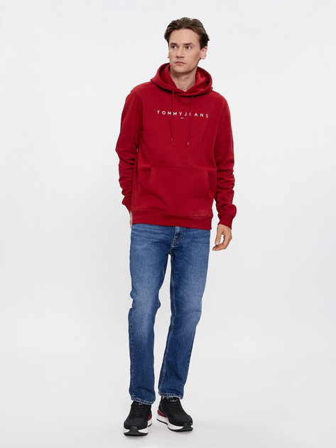 Худі чоловіче Tommy Jeans DM0DM17985-XNL S Червоне (8720637071762) - зображення 3