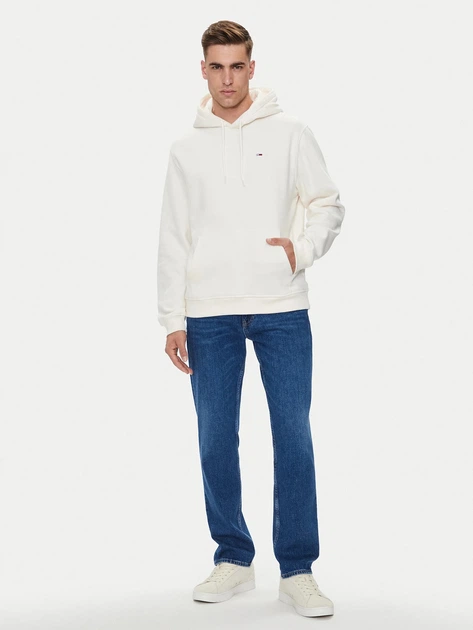 Bluza męska z kapturem kangurka Tommy Hilfiger DM0DM20497-YBH M Biała (8720637090145) - obraz 3