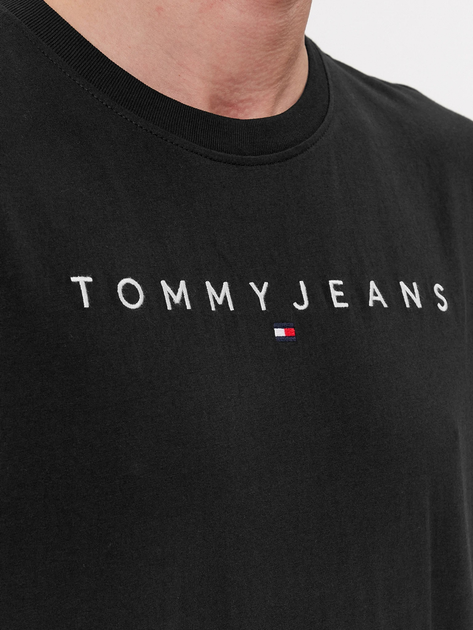 Koszulka męska bawełniana długa Tommy Jeans DM0DM17993-BDS M Czarna (8720645990383) - obraz 3