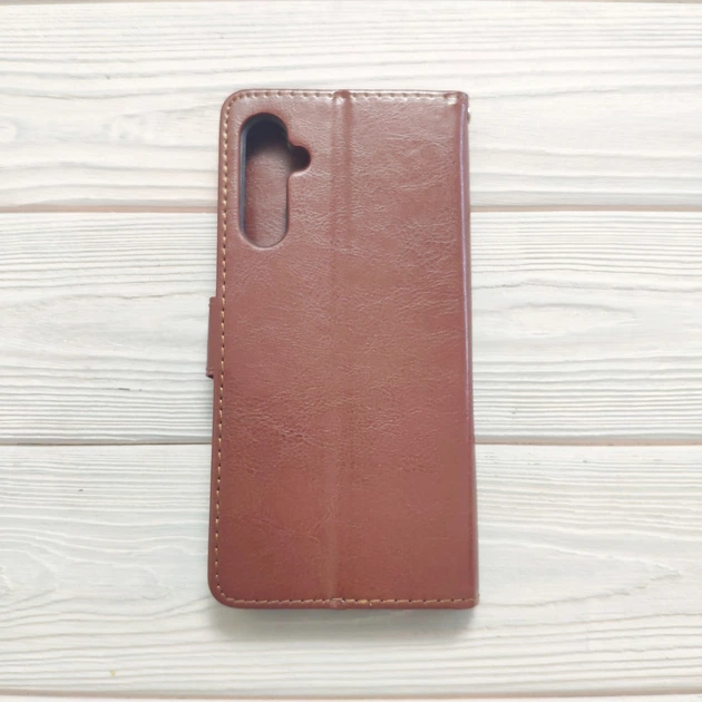 Чехол книжка Idewei для Samsung Galaxy A17 / A175 с визитницей Коричневый - Фото 3 Чехол книжка Idewei для Samsung Galaxy A17 / A175 с визитницей Коричневый - изображение 3