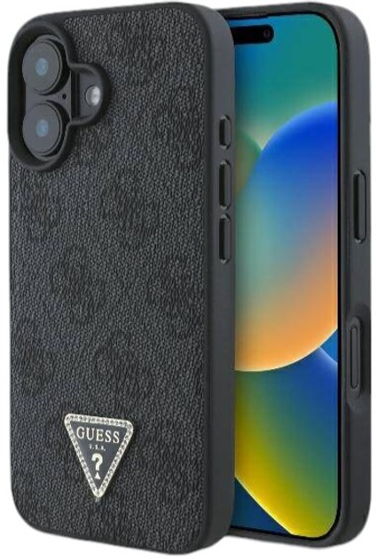 Панель Guess Hardcase New 4G Triangle для Apple iPhone 16 Black (GUHCP16SPG4GPK) - зображення 1