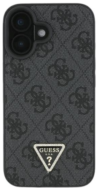 Панель Guess Hardcase New 4G Triangle для Apple iPhone 16 Black (GUHCP16SPG4GPK) - зображення 3