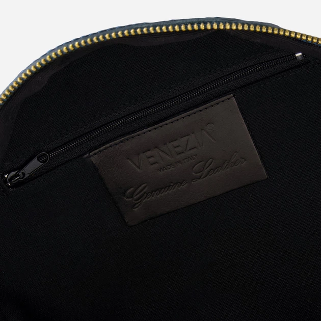 Plecak damski skórzany VENEZIA G004LEBUPLE100 Niebieski (5906140581452) - obraz 5