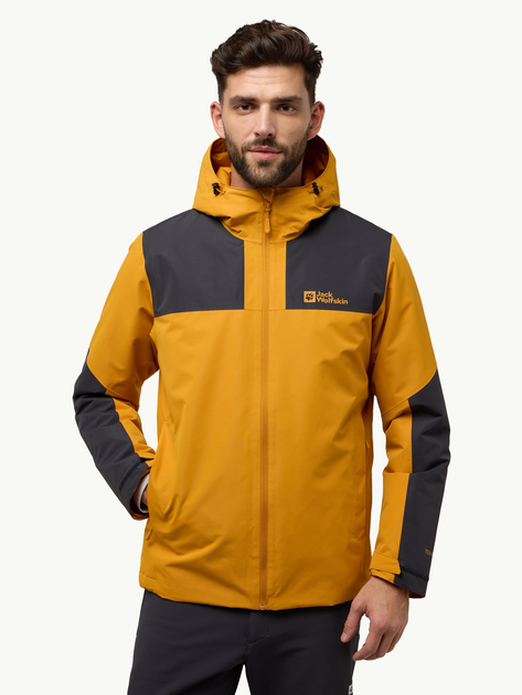 Kurtka zimowa męska sportowa Jack Wolfskin Jasper Ins Jkt M A61872_M0043 2XL Pomarańczowa (4064886336154) - obraz 1