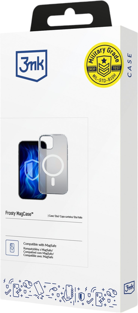 Панель 3MK Frosty MagCase для Apple iPhone 15 Plus White (5903108596695) - зображення 2