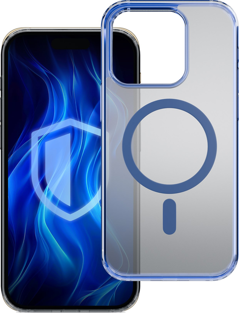 Панель 3MK Frosty MagCase для Apple iPhone 16 Pro Max Blue (5903108596404) - зображення 1