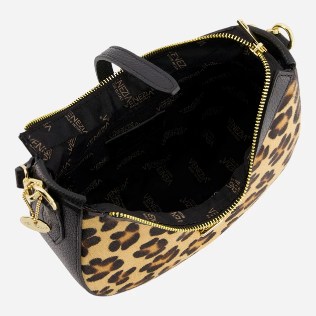 Torebka bagietka damska ze skóry naturalnej VENEZIA D002LEBLTOR317 Wielokolorowa (5906140577721) - obraz 4