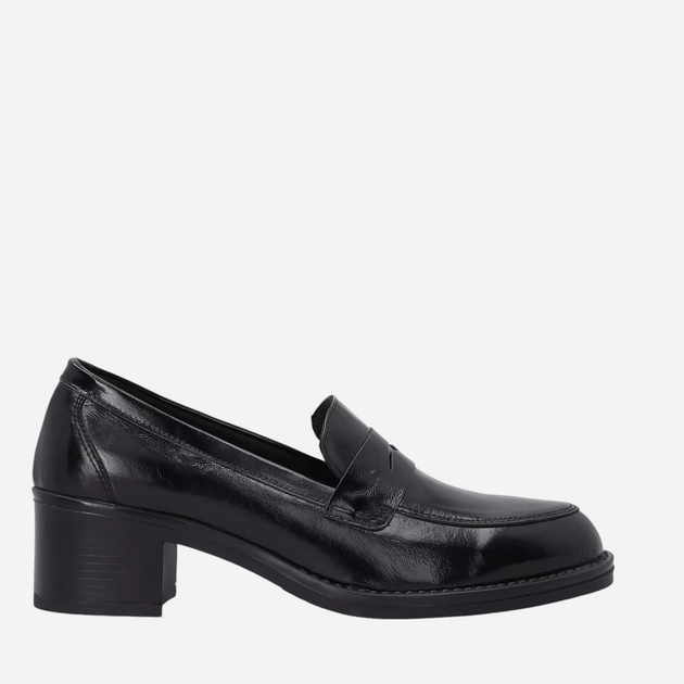 Loafersy damskie lakierowane VENEZIA A028PABLOBM028 38 24.5 cm Czarne (5906140598030) - obraz 1