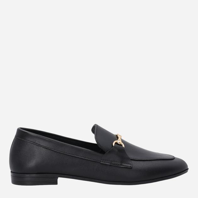 Loafersy damskie skórzane VENEZIA E057LEBLOBM029 40 26 cm Czarne (5906140619131) - obraz 1