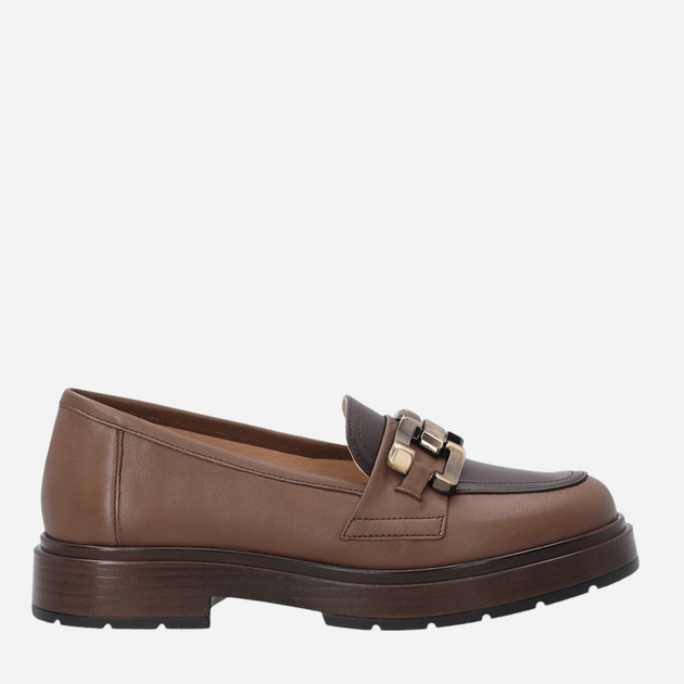 Loafersy damskie skórzane VENEZIA M007LEBROBM049 40 26 cm Brązowe (5906140550694) - obraz 1