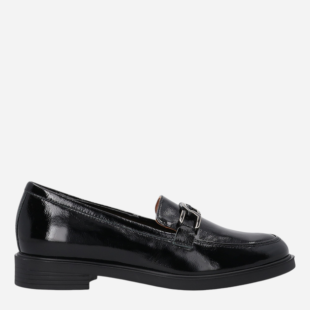 Loafersy damskie lakierowane VENEZIA E011PABLOBM061 39 25 cm Czarne (5906140555897) - obraz 1