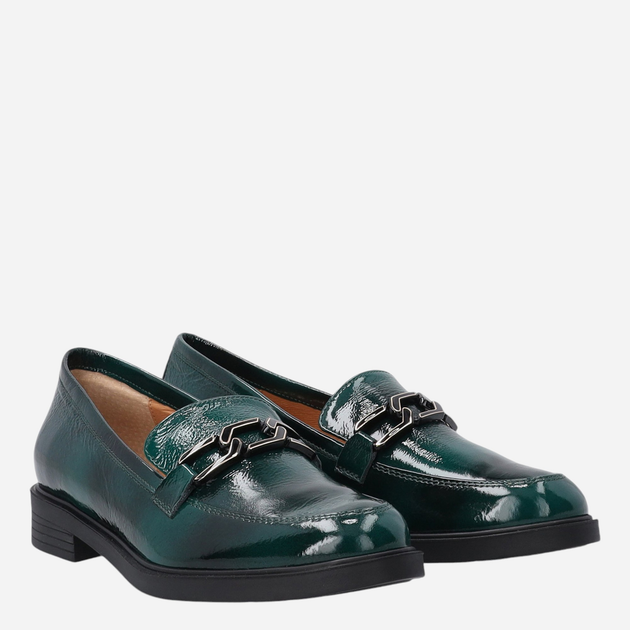 Loafersy damskie lakierowane VENEZIA E011PAGROBM061 41 26.5 cm Zielone (5906140555972) - obraz 2