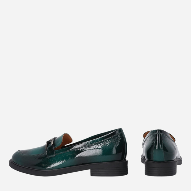 Loafersy damskie lakierowane VENEZIA E011PAGROBM061 41 26.5 cm Ciemnozielone (5906140555972) - obraz 4