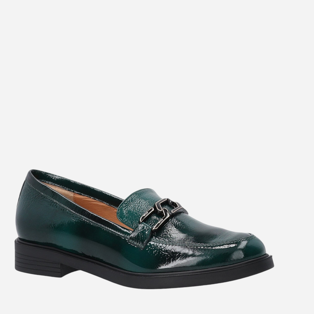 Loafersy damskie lakierowane VENEZIA E011PAGROBM061 37 24 cm Ciemnozielone (5906140555934) - obraz 3
