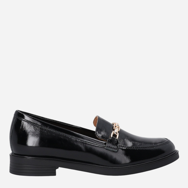 Loafersy damskie lakierowane VENEZIA E010PABLOBM061 36 23.5 cm Czarne (5906140555798) - obraz 1