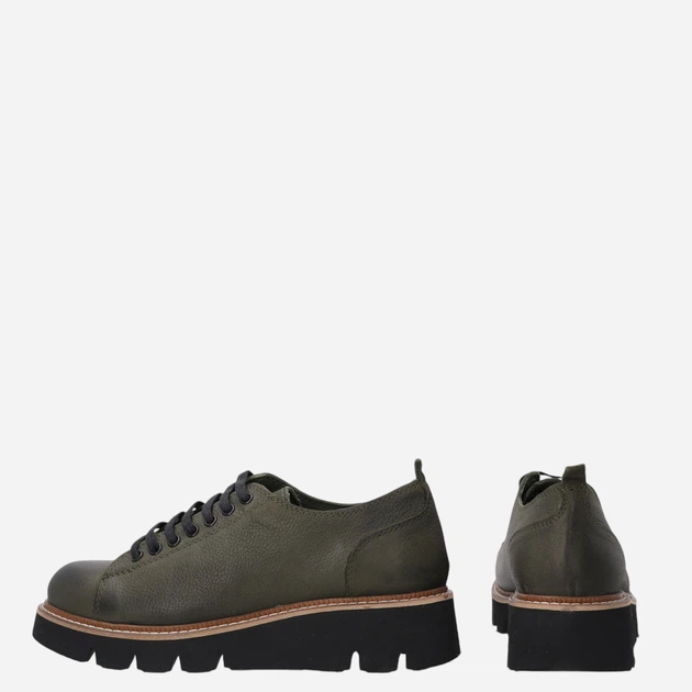 Półbuty damskie skórzane VENEZIA E008NUKHOBL041 41 26.5 cm Ciemnozielone (5906140521571) - obraz 4