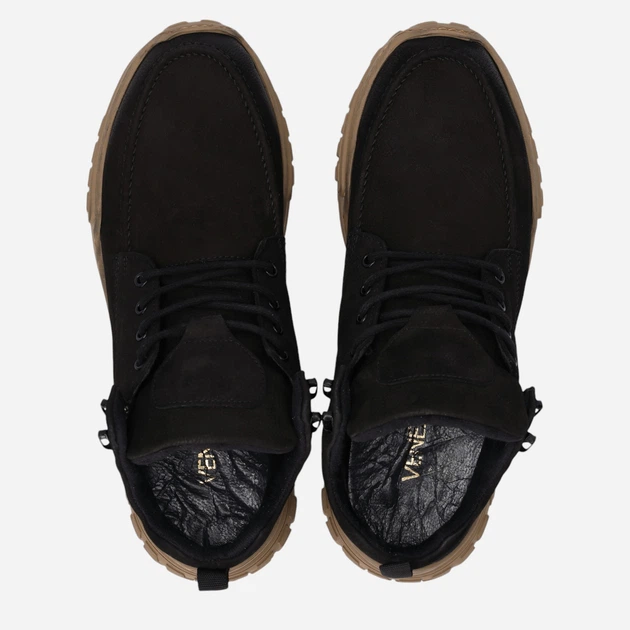 Чоловічі черевики VENEZIA Y019NUBLMSP044 41 28 см Чорні (5906140504635) - зображення 5