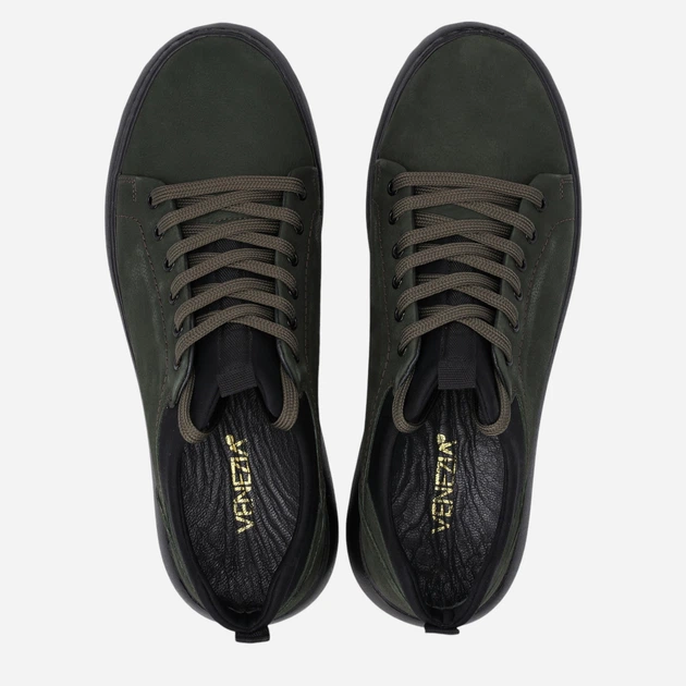 Чоловічі туфлі VENEZIA Y013NUGRMSP044 44 29.7 см Темно-зелені (5906140505069) - зображення 5