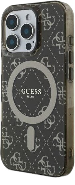 Etui Guess Hardcase IML 4G MagSafe do Apple iPhone 16 Pro Brown (GUHMP16LH4DTEW) - obraz 2