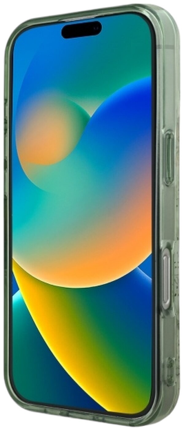 Панель Guess Hardcase IML Flower & Tonal Circle MagSafe для Apple iPhone 16 Pro Green (GUHMP16LHFWBDCEN) - зображення 3