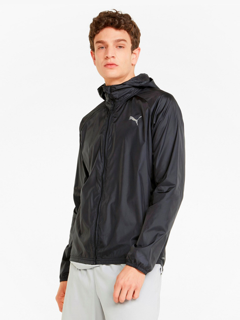 Спортивна вітровка чоловіча Puma Favorite Woven Jacket 52168401 M Чорна (4064535576795) - зображення 1