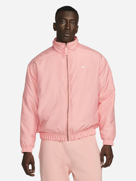 Спортивна вітровка чоловіча Nike Lab Satin Bomber Jacket DN1266-697 XL Рожева (195868840049) - зображення 1