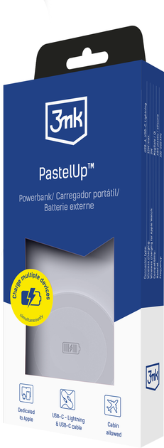 УМБ 3MK PastelUp 10000 mAh 22.5W White (5903108583268) - зображення 4