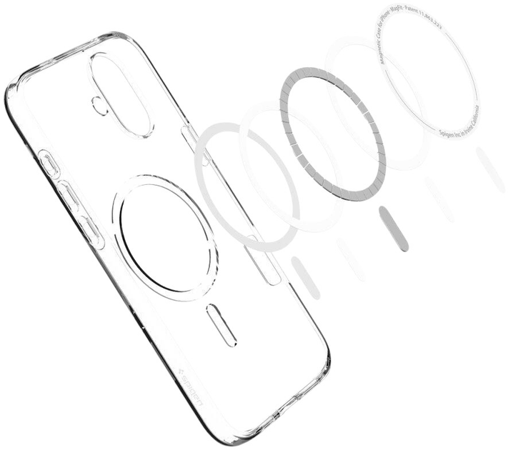 Etui Spigen Liquid Crystal MagSafe do Apple iPhone 16 Transparent (8809971232715) - obraz 7