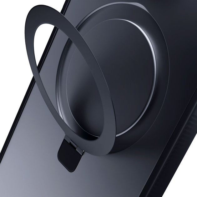 Панель 3mk Smoke Case Mag&Stand для Apple iPhone 15 Pro Max Black (5903108597197) - зображення 4
