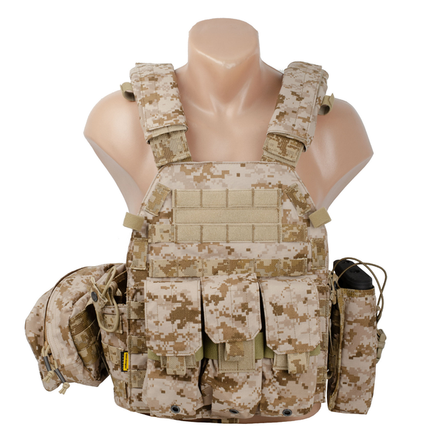 Плитоноска Emerson LBT6094A Plate Carrier с подсумками Пиксель - изображение 1