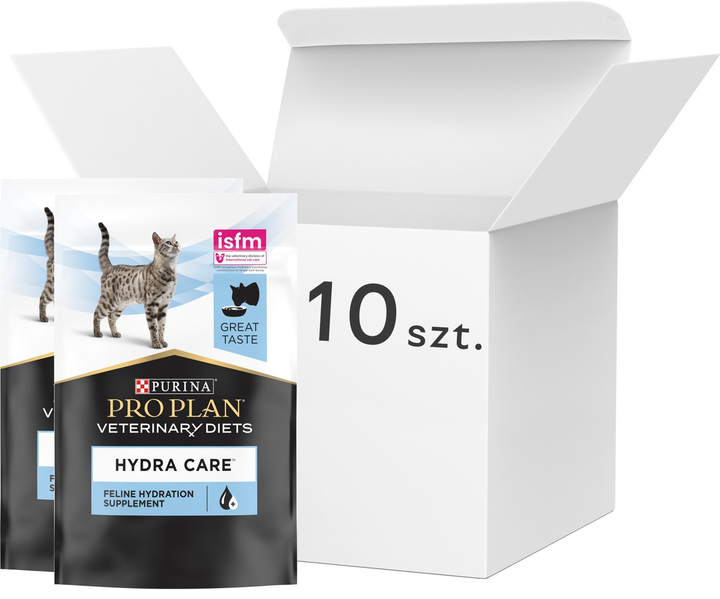 Opakowanie mokrej karmy dla kotów Purina Pro Plan Hydra Care 10 x 85 g (7613038944593) - obraz 1