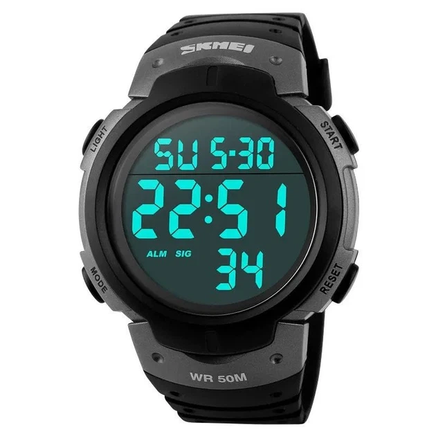 Наручные мужские часы Skmei 1068TN с подсветкой 5 АТМ Titanium (7_01113) - Фото 1 Наручные мужские часы Skmei 1068TN с подсветкой 5 АТМ Titanium (7_01113) - изображение 1