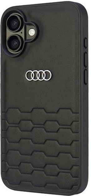 Панель Audi Synthetic Leather для Apple iPhone 16 Plus Black (6955250228435) - зображення 2