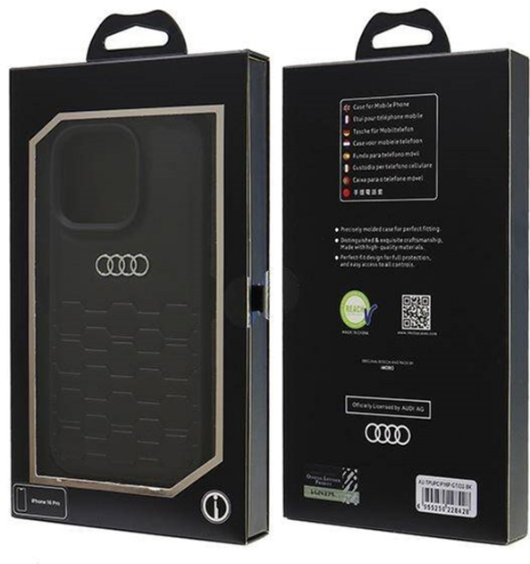 Etui Audi Synthetic Leather do Apple iPhone 16 Pro Black (6955250228428) - obraz 7