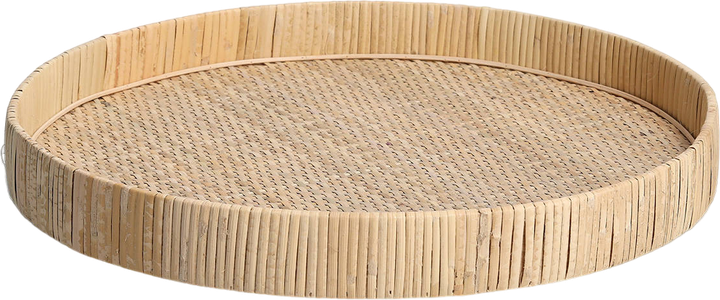 Таця декоративна Zeller Rattan 40 см (4003368251714) - зображення 1